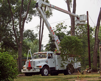 Installation of private (residential) utility poles
